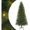 vidaXL Sapin de Noël artificiel avec 300 LED Vert 210 cm PE et PVC