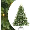 vidaXL Sapin de Noël artificiel avec 150 LED Vert 120 cm PE et PVC