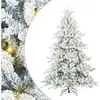 vidaXL Sapin de Noël Artificiel à Branches Articulées Blanc 240 cm PVC
