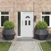 vidaXL Vidaxl Jardinière 2 Pcs Anthracite 100 X 100 X 80 Cm Acier