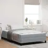 vidaXL Vidaxl Lit À Ressorts Autre Gris Clair 120 X 200 Cm Tissu