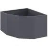vidaXL Vidaxl Jardinière D'angle Anthracite 60 X 60 X 35 Cm Acier