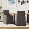 vidaXL Chaises de salle à manger 2 pcs Marron foncé 57 x 67 x 95 cm