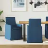 vidaXL Chaises de salle à manger 2 pcs Bleu 57 x 67 x 95 cm tissu