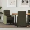 vidaXL Chaises de salle à manger 2 pcs Vert armée 57 x 67 x 98 cm