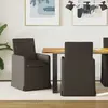 vidaXL Chaises de salle à manger 2 pcs Gris foncé 57 x 67 x 95 cm Lin