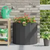 vidaXL Vidaxl Jardinière Noir 60 X 30 X 50 Cm Acier