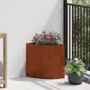 vidaXL Vidaxl Jardinière D'angle Rouillé 30 X 30 X 35 Cm