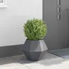 vidaXL Vidaxl Jardinière Anthracite 50 X 50 X 40 Cm Acier