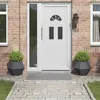 vidaXL Vidaxl Jardinière 2 Pcs Anthracite 50 X 50 X 40 Cm Acier