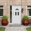 vidaXL Vidaxl Jardinière 2 Pcs Rouillé 75 X 75 X 60 Cm