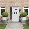 vidaXL Vidaxl Jardinière 2 Pcs Argent 100 X 100 X 80 Cm Acier Galvanis...