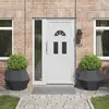vidaXL Vidaxl Jardinière 2 Pcs Anthracite 75 X 75 X 60 Cm Acier