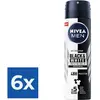 NIVEA Men Deodorant Spray Invisible for Black & White - 150 ml - Voord...