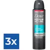 Dove Men Deodorant Spray Clean Comfort 150 ml - Voordeelverpakking 3 s...