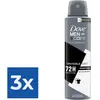 Dove Deospray Men  Care Invisible Dry 150 ml - Voordeelverpakking 3 s...