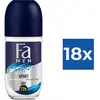 Fa Deodorant Roller Sport Men 72H 18 x 50 ml