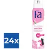 Fa Deo spray 150 ml Invisible Sensitive - Voordeelverpakking 24 stuks