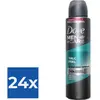 Dove Deospray Men Care Talc Feel 150 ml - Voordeelverpakking 24 stuks