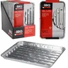 BBQ Collection barbecue grillschalen - Set van 5x stuks - 34 x 32 x 2....