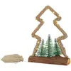 Decoratieve LED kerstboom van jute touw Staand figuur 30 cm warm wit m...