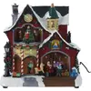 Home&Styling Collection Bewegende kerstscène Hoofdkwartier van de Kerstman