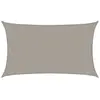 vidaXL Voile d'ombrage 160 g/m² rectangulaire gris clair 5x8 m PEHD
