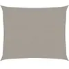 vidaXL Voile d'ombrage 160 g/m² rectangulaire gris clair 2,5x3 m PEHD
