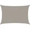 vidaXL Voile d'ombrage 160 g/m² rectangulaire gris clair 3,5x5 m PEHD