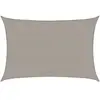 vidaXL Voile d'ombrage 160 g/m² rectangulaire gris clair 3x5 m PEHD