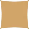 vidaXL Voile d'ombrage 160 g/m² carré sable 3,6x3,6 m PEHD