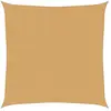 vidaXL Voile d'ombrage 160 g/m² carré sable 4x4 m PEHD