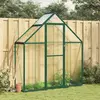 vidaXL Serre avec cadre de base vert 169x58x195 cm aluminium