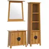 vidaXL Ensemble de meubles de salle de bain 3 pcs bois de pin massif