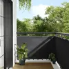 vidaXL Écran de balcon anthracite 90x800 cm 100% polyester oxford