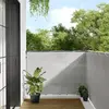 vidaXL Écran de balcon gris clair 120x600 cm 100% polyester oxford