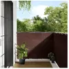 vidaXL Écran de balcon marron 120x700 cm 100% polyester oxford