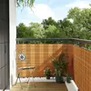 vidaXL Paravent de balcon marron clair 600x100 cm résine tressée