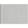 vidaXL Écran de balcon gris clair 75x500 cm 100% polyester oxford
