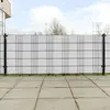 vidaXL Paravents de balcon 10 pcs blanc 255x19 cm résine tressée