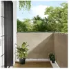 vidaXL Écran de balcon beige 120x700 cm 100% polyester oxford