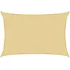 vidaXL Voile d'ombrage sable 5x3 m 100 % polyester oxford