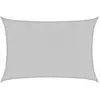 vidaXL Voile d'ombrage gris clair 3,5x2,5 m 100% polyester oxford
