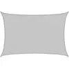 vidaXL Voile d'ombrage gris clair 4x3 m 100% polyester oxford