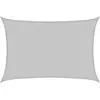 vidaXL Voile d'ombrage gris clair 5x3 m 100% polyester oxford