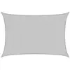 vidaXL Voile d'ombrage gris clair 5x3,5 m 100% polyester oxford