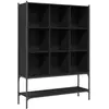 vidaXL Bibliothèque noir 102x30x141,5 cm bois d'ingénierie