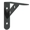 vidaXL Supports d'étagères 4 pcs 15x2,5x11,5 cm noir acier inoxydable