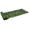 vidaXL Écran de balcon avec feuilles vert foncé 200x75 cm