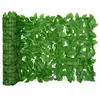 vidaXL Écran de balcon avec feuilles vert 200x75 cm